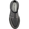 image:imageKarl Lagerfeld Mens Tumbled Leather Double Monk Moc Toe ShoeBlack