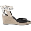 image:imageKarl Lagerfeld Paris Womens Cecilia Ankle Wrap Wedge Espadrille SandalBlack
