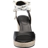 image:imageKarl Lagerfeld Paris Womens Cecilia Ankle Wrap Wedge Espadrille SandalBlack