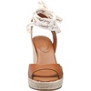 image:imageKarl Lagerfeld Paris Womens Cecilia Ankle Wrap Wedge Espadrille SandalTan