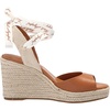 image:imageKarl Lagerfeld Paris Womens Cecilia Ankle Wrap Wedge Espadrille SandalTan