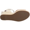 image:imageKarl Lagerfeld Paris Womens Cecilia Ankle Wrap Wedge Espadrille SandalTan