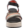 image:imageKarl Lagerfeld Paris Womens Celest Ankle Strap Wedge Espadrille SandalNatural Mutli