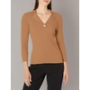 image:imageKarl Lagerfeld Paris Womens Colorful Sport SweaterCaramel