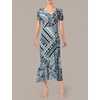 image:imageKarl Lagerfeld Paris Womens Ruffle Maxi DressMarine Multi