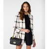 image:imageKarl Lagerfeld Paris Womens Windowpane Long Sleeve Soft JacketSport JacketSoft White Black