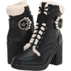 image:imageKarl Lagerfeld Paris womens Dottie Fur Lace Up BootBlackNatural