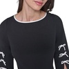 image:imageKarl Lagerfeld Womens 34 Sleeve Scuba Crepe Wear to Work Midi DressBlackSoft White