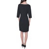 image:imageKarl Lagerfeld Womens 34 Sleeve Scuba Crepe Wear to Work Midi DressBlackSoft White
