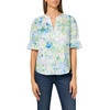 image:imageKarl Lagerfeld Womens 34 Sleeve VNeck Whimsy Print BlouseSky Blue Multi