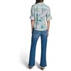 image:imageKarl Lagerfeld Womens 34 Sleeve VNeck Whimsy Print BlouseSky Blue Multi