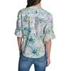 image:imageKarl Lagerfeld Womens 34 Sleeve VNeck Whimsy Print BlouseSky Blue Multi
