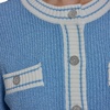 image:imageKarl Lagerfeld Womens 4Pocket Comfortable Classic Cardigan SweaterSky Blue