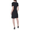 image:imageKarl Lagerfeld Womens Aline Crew Neck Scuba Crepe DressBlack  Soft White