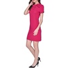 image:imageKarl Lagerfeld Womens Aline Crew Neck Scuba Crepe DressCerise