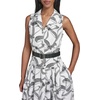 image:imageKarl Lagerfeld Womens Belt Summer Fashion Black and White DressSoft WhiteBlack Multi