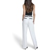 image:imageKarl Lagerfeld Womens Belted Pant with Contrast DesignSoft White