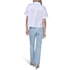 image:imageKarl Lagerfeld Womens Bright Florals Bold Graphic Color Pop BlouseWhite