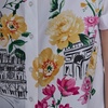 image:imageKarl Lagerfeld Womens Bright Florals Bold Graphic Color Pop BlouseWhite