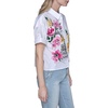 image:imageKarl Lagerfeld Womens Bright Florals Bold Graphic Color Pop BlouseWhite