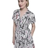 image:imageKarl Lagerfeld Womens Button Down Bright Print DressSoft WhitePink Multi