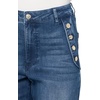 image:imageKarl Lagerfeld Womens Button Pocket Super Stretch JeanSteel Blue