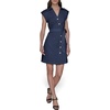 image:imageKarl Lagerfeld Womens Buttons Down Front Denim Self Tie Belt DressIndigo