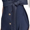 image:imageKarl Lagerfeld Womens Buttons Down Front Denim Self Tie Belt DressIndigo