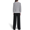 image:imageKarl Lagerfeld Womens Cardigan Button Front Stripe SweaterSoft WhiteBlack