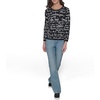 image:imageKarl Lagerfeld Womens Casual Warm SweaterBlackSoft White