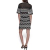 image:imageKarl Lagerfeld Womens Chevron Sweater Knit TShirt DressBlackSoft White