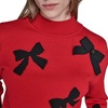 image:imageKarl Lagerfeld Womens Cold Weather Mock Neck Essential Soft SweaterAdmiral RedBlack
