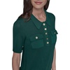 image:imageKarl Lagerfeld Womens Collar with Two Chest Pockets SweaterRain Forest