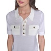 image:imageKarl Lagerfeld Womens Collar with Two Chest Pockets SweaterSoft White