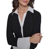 image:imageKarl Lagerfeld Womens Collared Contrast Butttoned Long Sleeve DressBlack Soft White