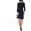 image:imageKarl Lagerfeld Womens Collared Contrast Butttoned Long Sleeve DressBlack Soft White