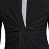 image:imageKarl Lagerfeld Womens Collared Contrast Butttoned Long Sleeve DressBlack Soft White