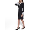 image:imageKarl Lagerfeld Womens Collared Contrast Butttoned Long Sleeve DressBlack Soft White