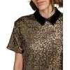 image:imageKarl Lagerfeld Womens Collared Sequin TopWhiteWave Blue