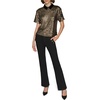image:imageKarl Lagerfeld Womens Collared Sequin TopWhiteWave Blue