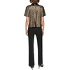 image:imageKarl Lagerfeld Womens Collared Sequin TopWhiteWave Blue