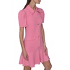image:imageKarl Lagerfeld Womens Collared Short Puffed Sleeve Above the Knee Sheath DressPink Sherbet