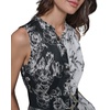 image:imageKarl Lagerfeld Womens Collared Sleeveless Fun Midi DressBlackSoft White MultiSoft White Black Multi