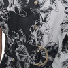 image:imageKarl Lagerfeld Womens Collared Sleeveless Fun Midi DressBlackSoft White MultiSoft White Black Multi