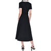 image:imageKarl Lagerfeld Womens Contrast Collar and Sleeve Trim Midi DressBlack  Soft White