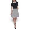 image:imageKarl Lagerfeld Womens Contrast Collared Two Tone T Shirt Dress DressBlack Soft White