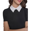 image:imageKarl Lagerfeld Womens Contrast Collared Two Tone T Shirt Dress DressBlack Soft White