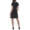 image:imageKarl Lagerfeld Womens Crew Neck Twist Front Scuba Crepe DressBlack