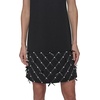 image:imageKarl Lagerfeld Womens Crew Neck Twist Front Scuba Crepe DressBlack