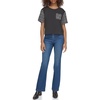 image:imageKarl Lagerfeld Womens Cropped Tweed Detail TopBlack